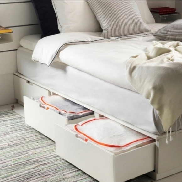 IKEA PÄRKLA Set of Four (4) IKEA Roomy Zip Storage Cases 22" X 19" X 7" NWT - Picture 7 of 8